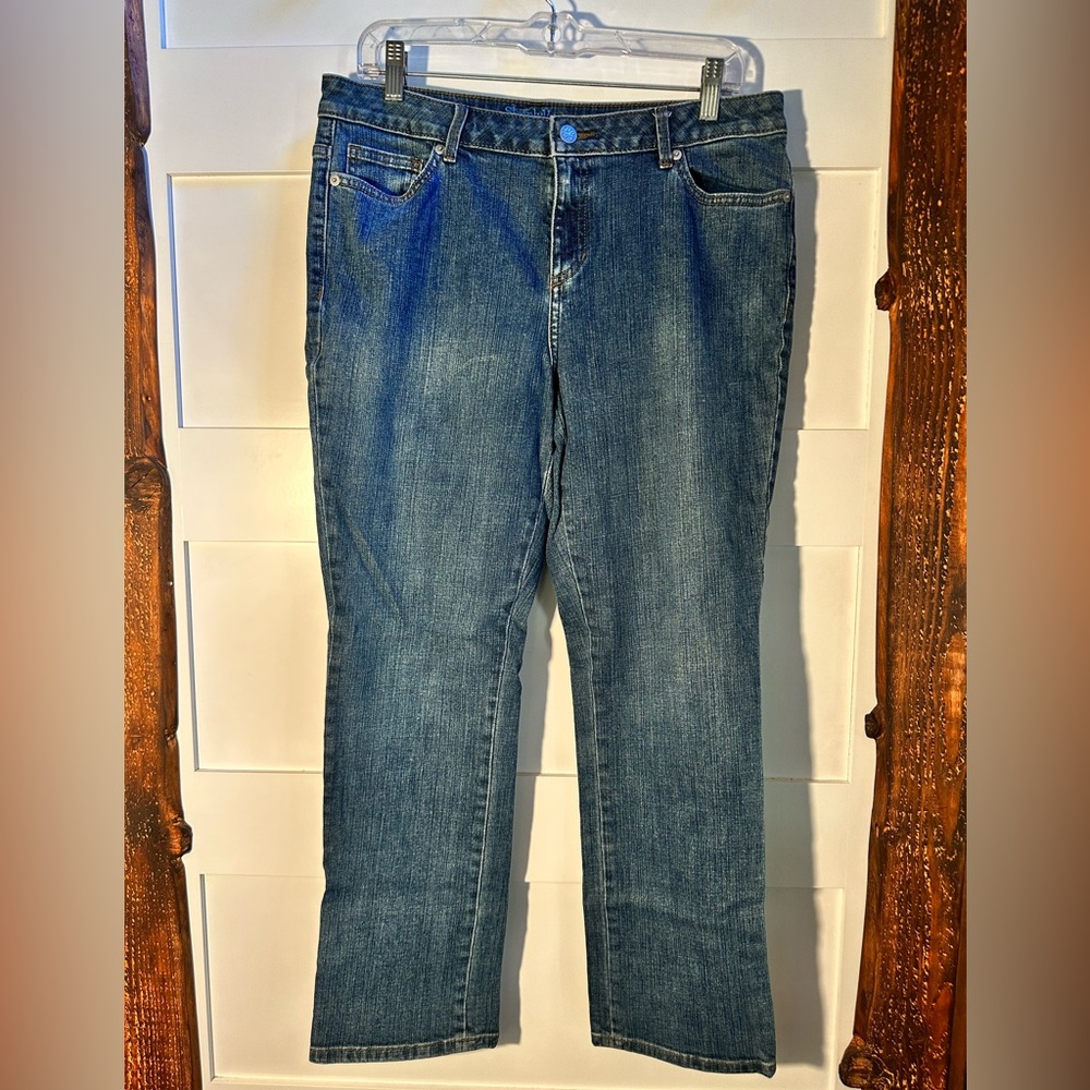 Simply Vera Wang Straight Leg Denim Jeans 32" Waist